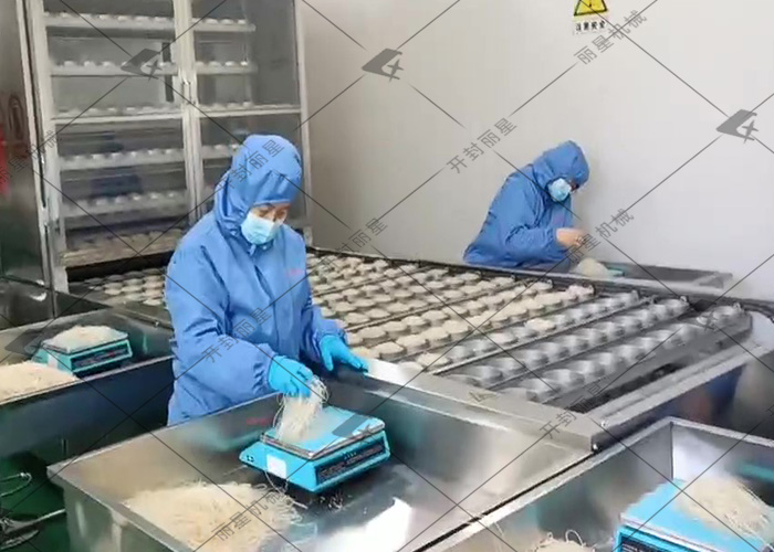 走進河北客戶場地，見證麗星酸辣粉生產(chǎn)線試機運行