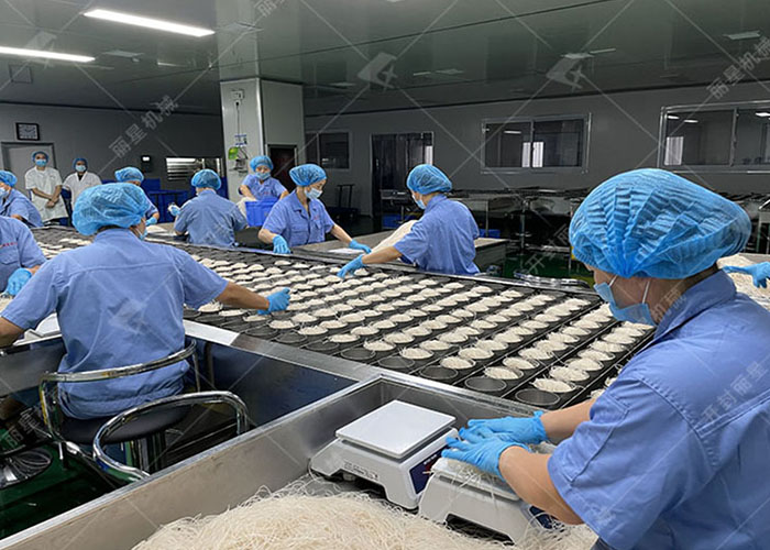 麗星帶烘干的速食粉絲生產(chǎn)線，一機(jī)多用轉(zhuǎn)換靈活